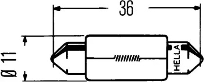 Лампа накаливания HELLA 8GM 002 092-137