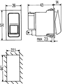 Переключатель HELLA 6HH 007 832-771