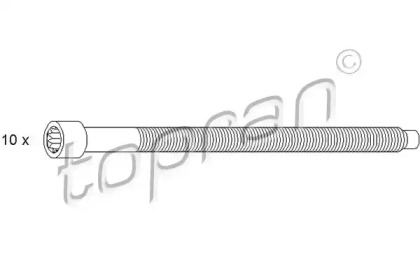 Комплект болтов TOPRAN 109 676