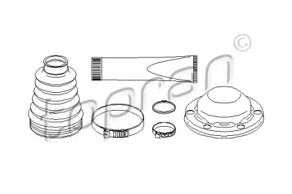 Комплект пыльника TOPRAN 111 635