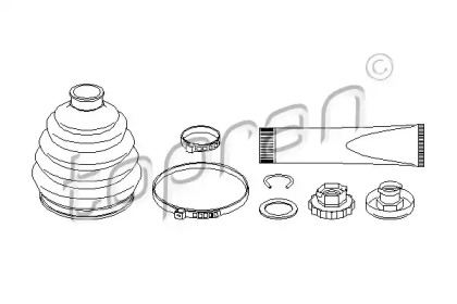 Комплект пыльника TOPRAN 109 410