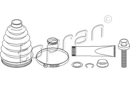 Комплект пыльника TOPRAN 109 413