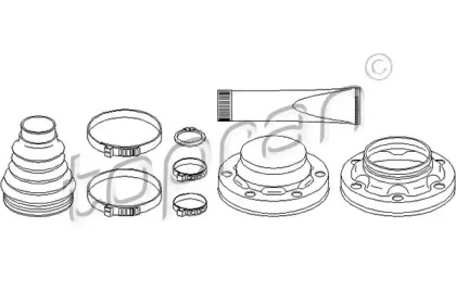 Комплект пыльника TOPRAN 111 671
