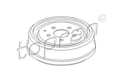 Тормозный барабан TOPRAN 103 281