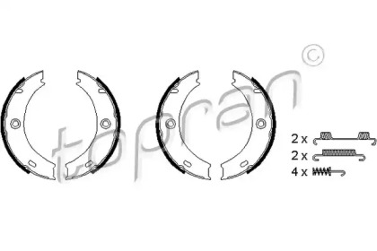 Комлект тормозных накладок TOPRAN 110 456