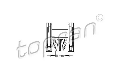Пружинный зажим TOPRAN 111 490