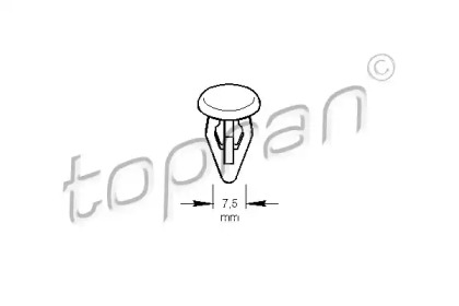 Пружинный зажим TOPRAN 107 192