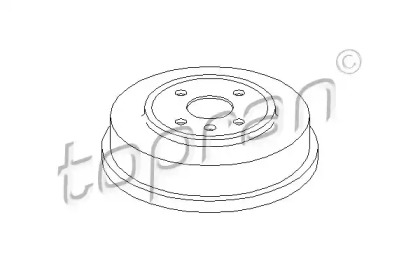 Тормозный барабан TOPRAN 207 011