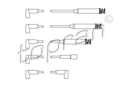 Комплект электропроводки TOPRAN 202 522