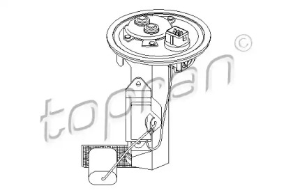 Трубка забора топлива TOPRAN 302 673