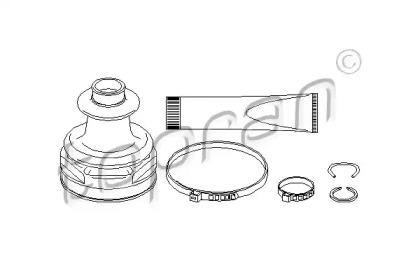 Комплект пыльника TOPRAN 302 384