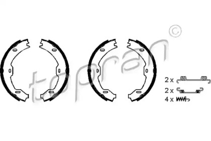 Комлект тормозных накладок TOPRAN 401 026