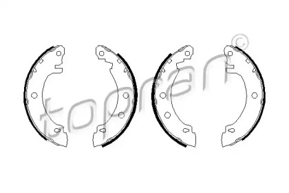 Комлект тормозных накладок TOPRAN 700 605