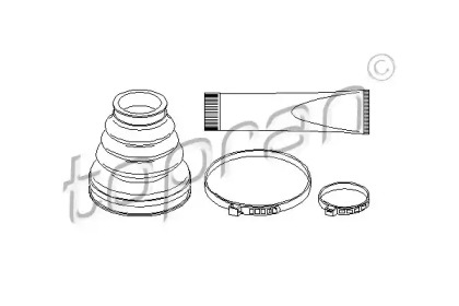 Комплект пыльника TOPRAN 721 153