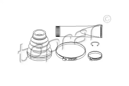 Комплект пыльника TOPRAN 722 462