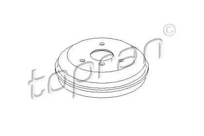 Тормозный барабан TOPRAN 407 935