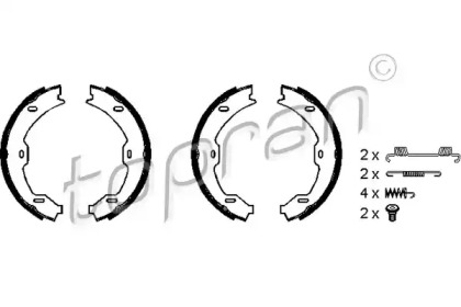 Комлект тормозных накладок TOPRAN 407 760