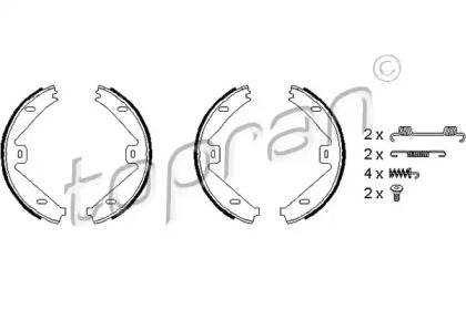 Комлект тормозных накладок TOPRAN 407 762