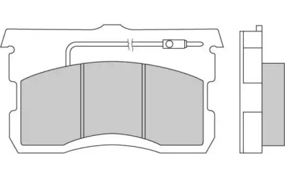 Комплект тормозных колодок E.T.F. 12-0017