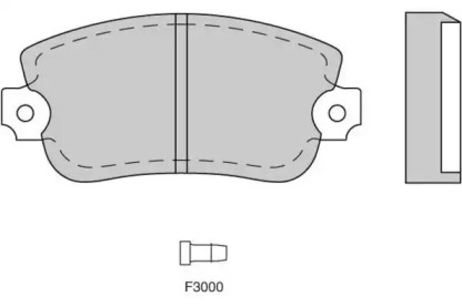 Комплект тормозных колодок E.T.F. 12-0073