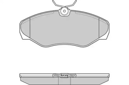 Комплект тормозных колодок E.T.F. 12-1012