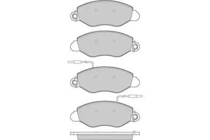 Комплект тормозных колодок E.T.F. 12-1016