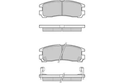 Комплект тормозных колодок E.T.F. 12-1038