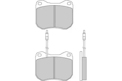 Комплект тормозных колодок E.T.F. 12-0118