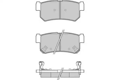 Комплект тормозных колодок E.T.F. 12-1203