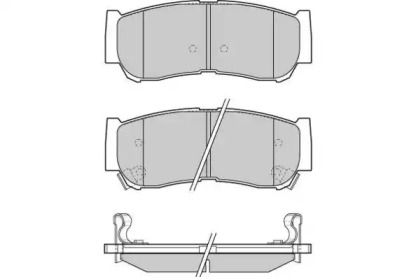 Комплект тормозных колодок E.T.F. 12-1314