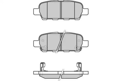 Комплект тормозных колодок E.T.F. 12-1351