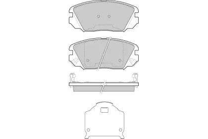 Комплект тормозных колодок E.T.F. 12-1401