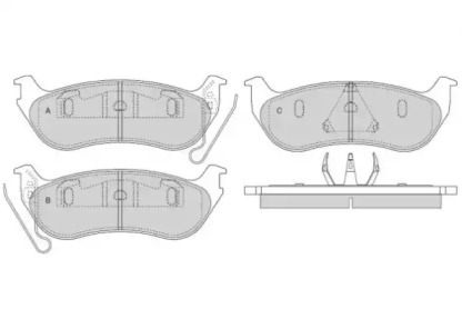 Комплект тормозных колодок E.T.F. 12-1586
