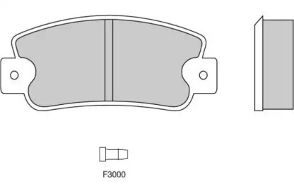 Комплект тормозных колодок E.T.F. 12-0203