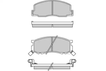 Комплект тормозных колодок E.T.F. 12-0307