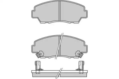 Комплект тормозных колодок E.T.F. 12-0326
