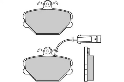 Комплект тормозных колодок E.T.F. 12-0375