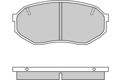 Комплект тормозных колодок E.T.F. 12-0421