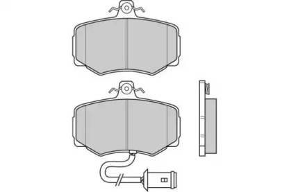 Комплект тормозных колодок E.T.F. 12-0433