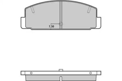 Комплект тормозных колодок E.T.F. 12-0448