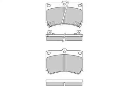 Комплект тормозных колодок E.T.F. 12-0489