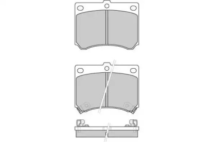 Комплект тормозных колодок E.T.F. 12-0491