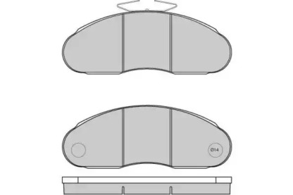 Комплект тормозных колодок E.T.F. 12-5261