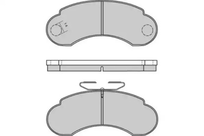 Комплект тормозных колодок E.T.F. 12-0566