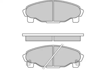 Комплект тормозных колодок E.T.F. 12-0601