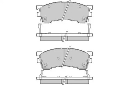 Комплект тормозных колодок E.T.F. 12-0622