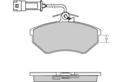 Комплект тормозных колодок E.T.F. 12-0637