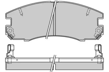 Комплект тормозных колодок E.T.F. 12-0654