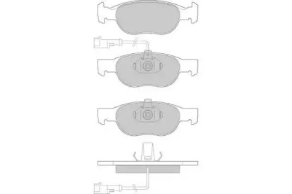 Комплект тормозных колодок E.T.F. 12-0666