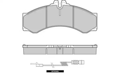 Комплект тормозных колодок E.T.F. 12-0681